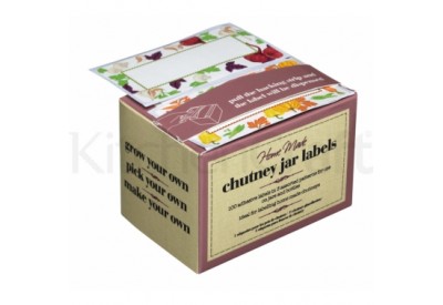 Kitchen Craft Home Made Chutney Jar Labels (100 adhesive labels / 3 assorted patterns)